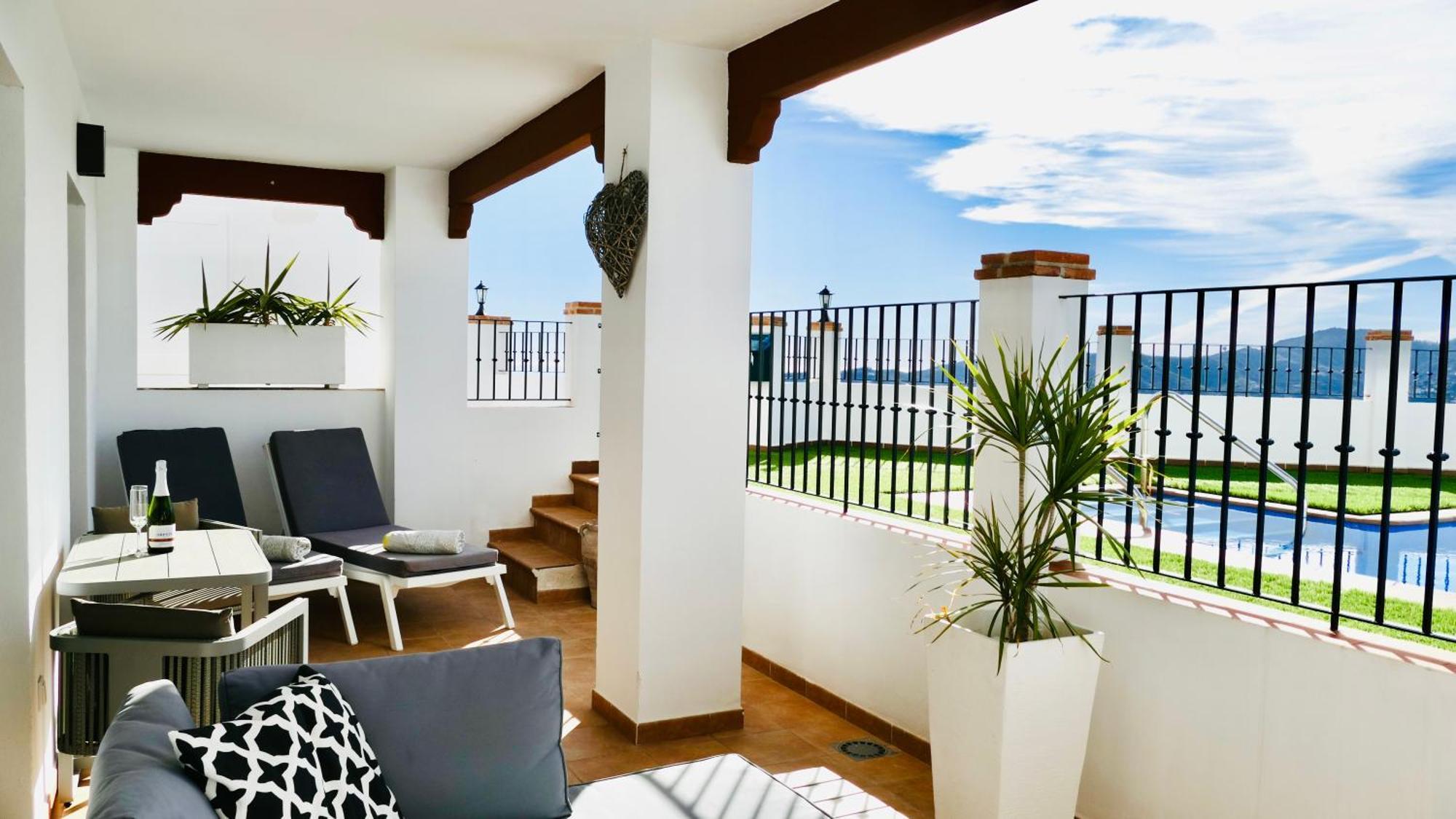 Casita Frigiliana - Stunning New Apartment With Views With Private Parking Space Exterior foto